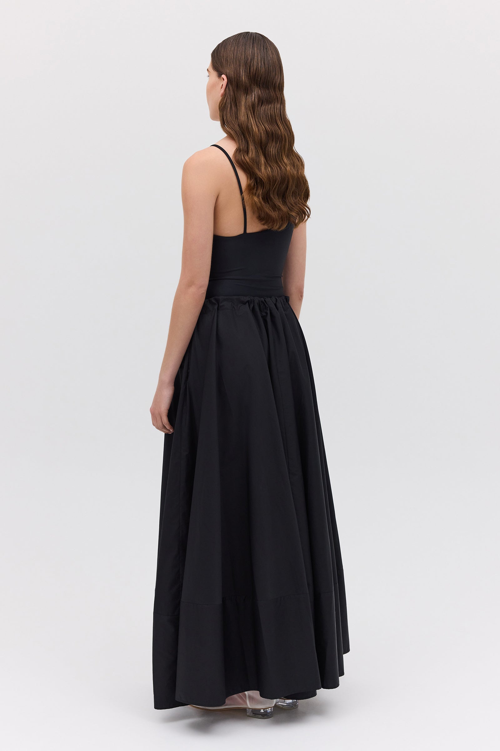 BLACK COTTON SANTANA SKIRT
