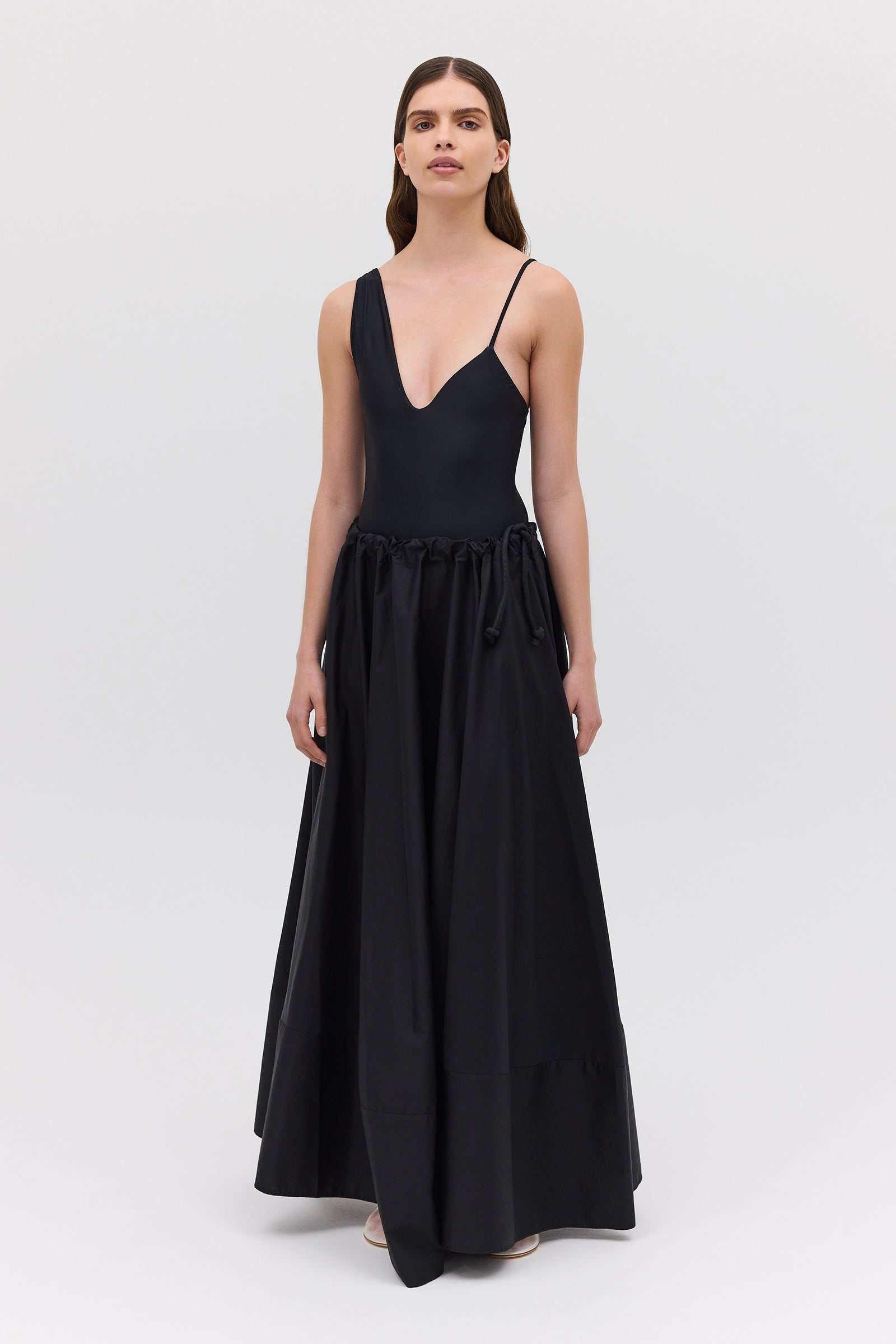 BLACK COTTON SANTANA SKIRT