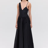 BLACK COTTON SANTANA SKIRT