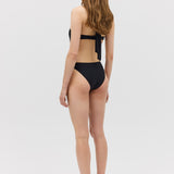 BLACK SPANDEX SURFACE ONE PIECE