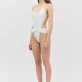 WHITE SPANDEX RISING ONE PIECE