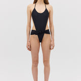 BLACK SPANDEX RISING ONE PIECE