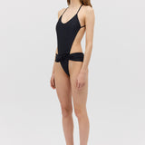BLACK SPANDEX RISING ONE PIECE