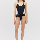 BLACK SPANDEX RISING ONE PIECE