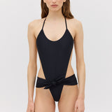 BLACK SPANDEX RISING ONE PIECE