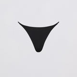 BLACK SPANDEX EXHALE SWIM BOTTOM