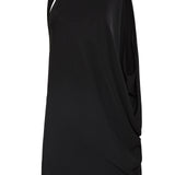 BLACK JERSEY SUITING DIVISION MINI DRESS