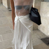 CREAM ORGANZA CEZANNE TOP