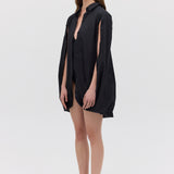 BLACK COTTON ABANDON SHIRT