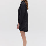 BLACK COTTON ABANDON SHIRT