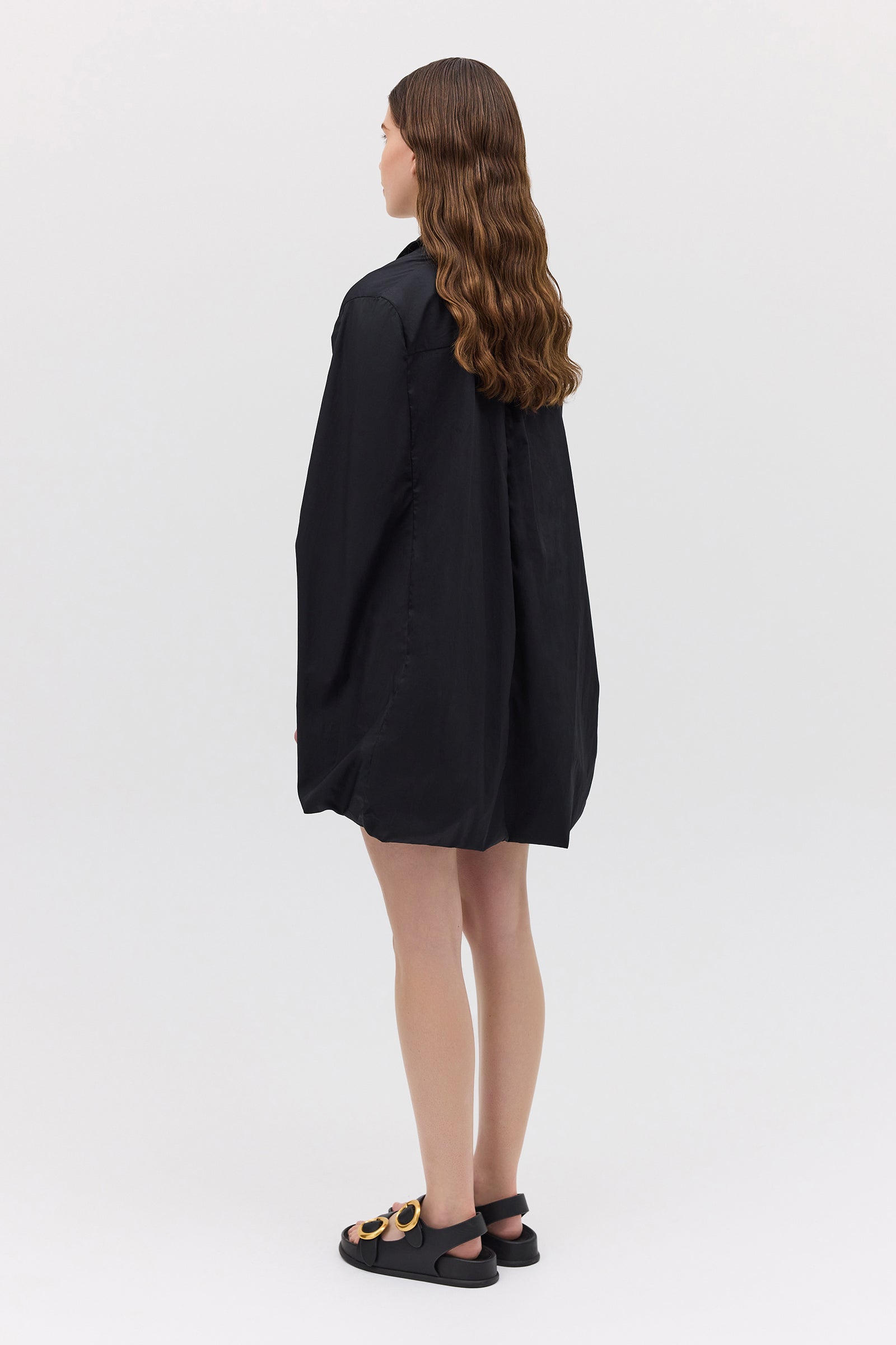 BLACK COTTON ABANDON SHIRT