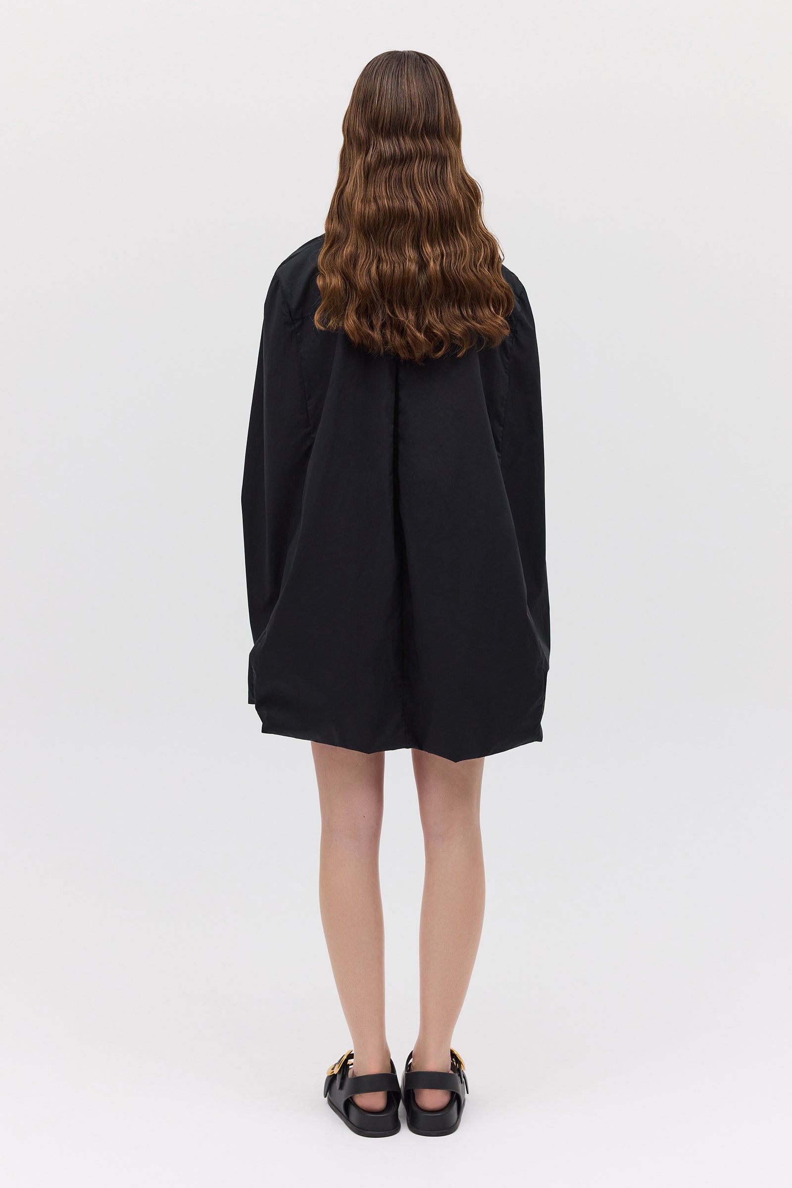 BLACK COTTON ABANDON SHIRT