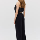 BLACK LIQUID ORGANZA TIDAL BUSTIER TOP