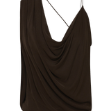 CHOCOLATE JERSEY LIQUID TOP