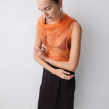 MANDARIN ORGANZA CEZANNE TOP