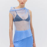 SKY SILK ORGANZA CEZANNE TOP