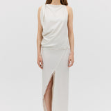 MILK SEQUIN OBLIQUE SKIRT