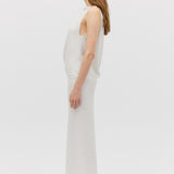 MILK SEQUIN OBLIQUE SKIRT