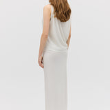 MILK SEQUIN OBLIQUE SKIRT