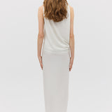MILK SEQUIN OBLIQUE SKIRT