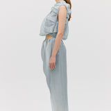 BLUE LIQUID ORGANZA DRIFT SKIRT