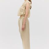 CHAMPAGNE LIQUID ORGANZA DRIFT SKIRT