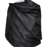 BLACK LIQUID ORGANZA TUMBLE TOP