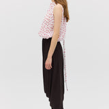 RED POLKA DOT CHIFFON EMERGE TOP