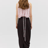 RED POLKA DOT CHIFFON EMERGE TOP