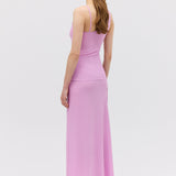 ROSE CRINKLE PLUNGE TOP