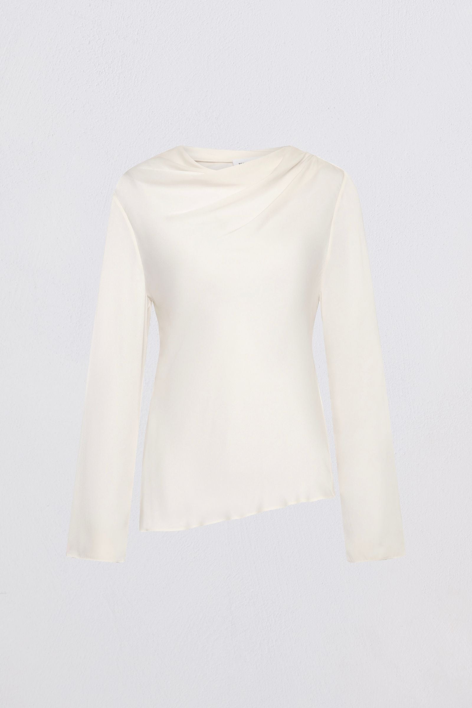 IVORY SILK CEZANNE LONG SLEEVE TOP – Bianca Spender