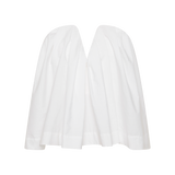 WHITE COTTON PRISM TOP