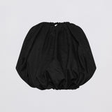 BLACK COTTON METAL EMERGE TOP