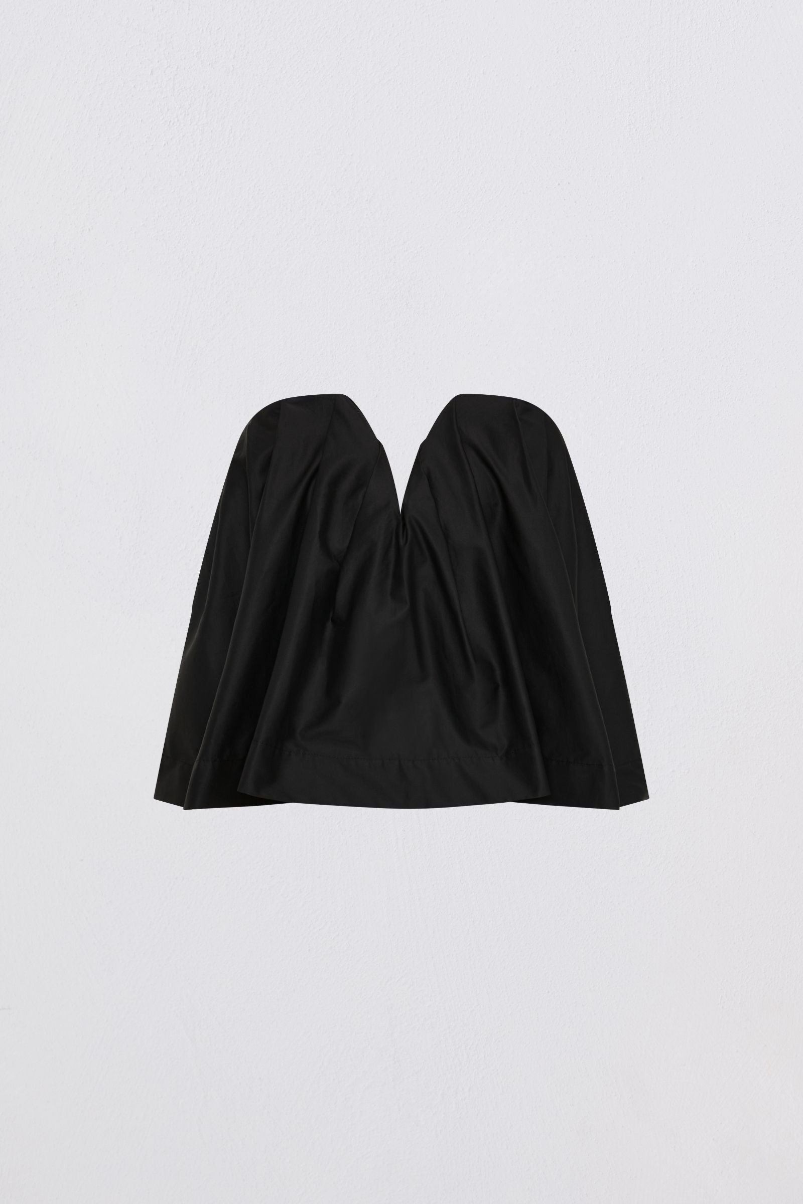 BLACK COTTON PRISM TOP