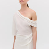 IVORY CRINKLE GALEA TOP