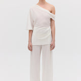 IVORY CRINKLE GALEA TOP