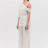 IVORY CRINKLE GALEA TOP