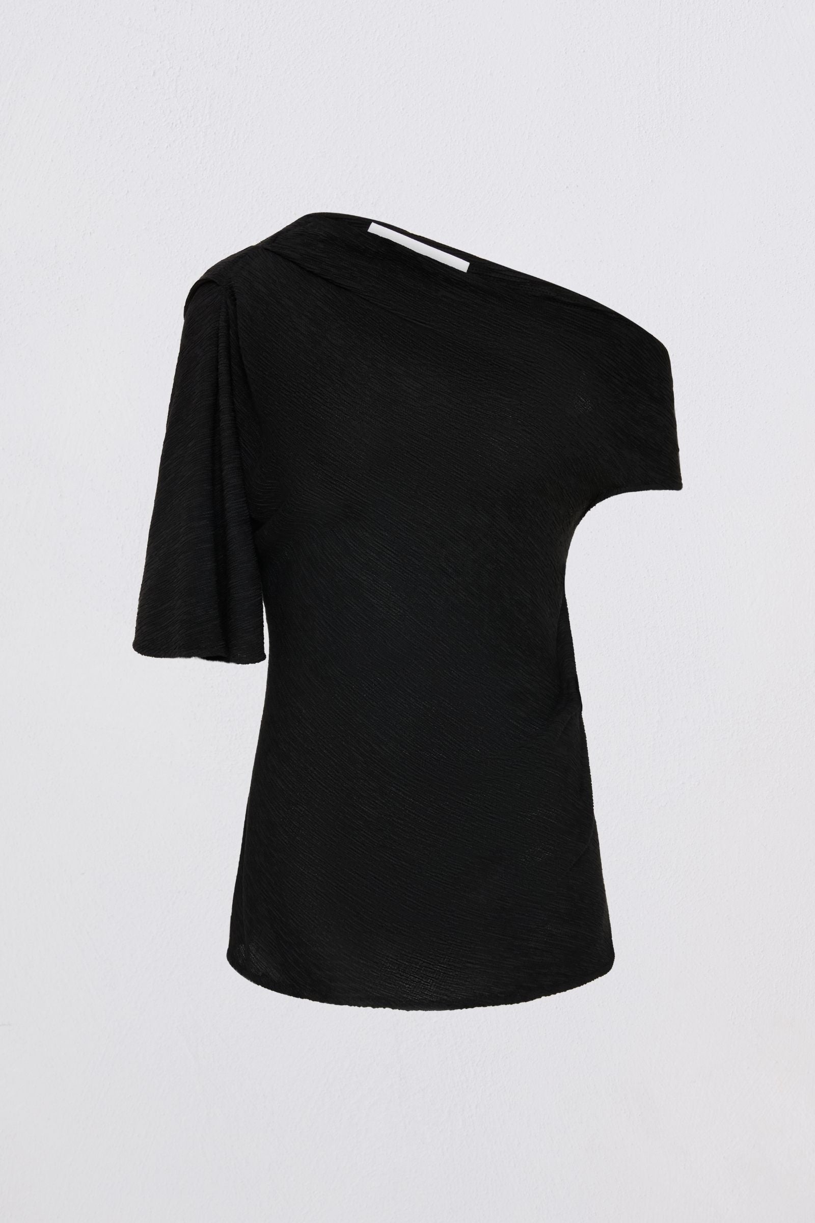 BLACK CRINKLE GALEA TOP