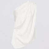 IVORY SATIN ANTONIA TOP
