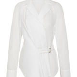 WHITE COTTON ISABELLA SHIRT