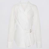 WHITE COTTON ISABELLA SHIRT