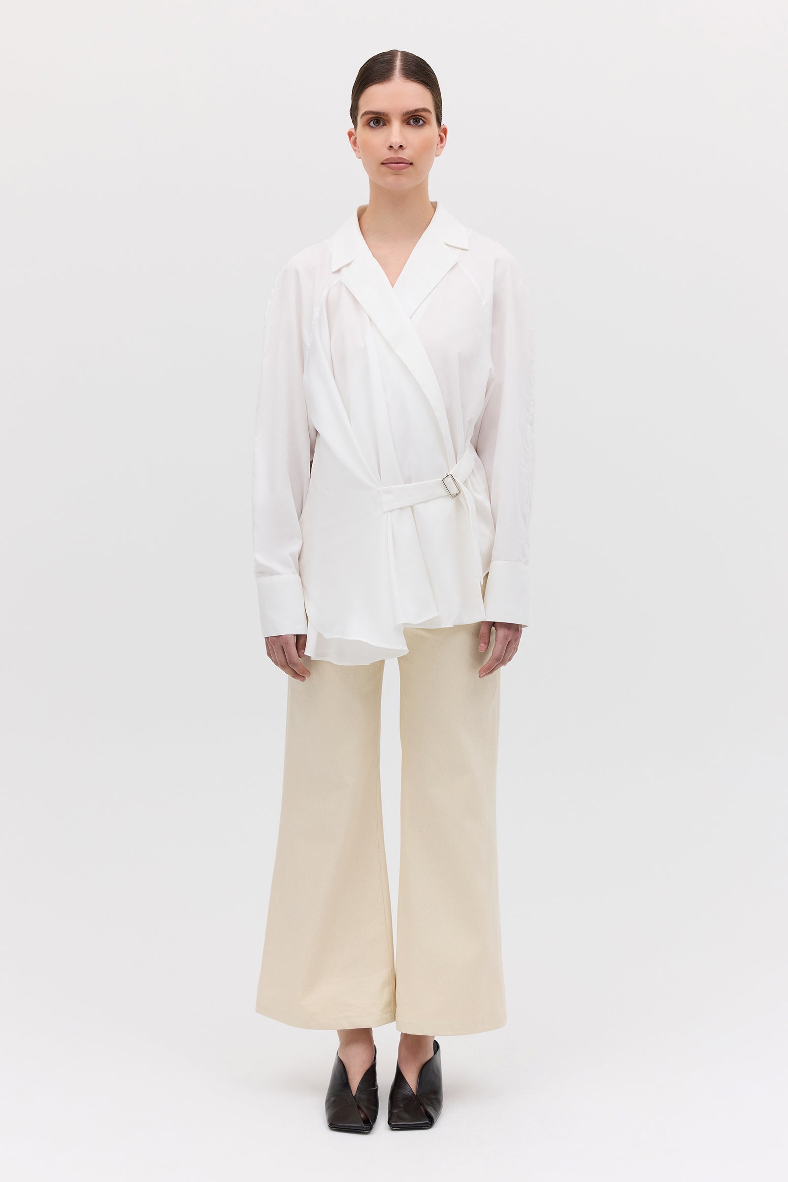 WHITE COTTON ISABELLA SHIRT