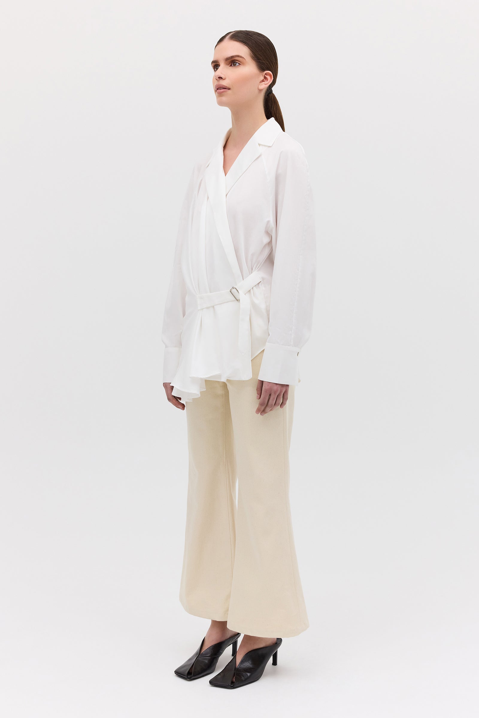 WHITE COTTON ISABELLA SHIRT