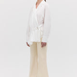 WHITE COTTON ISABELLA SHIRT