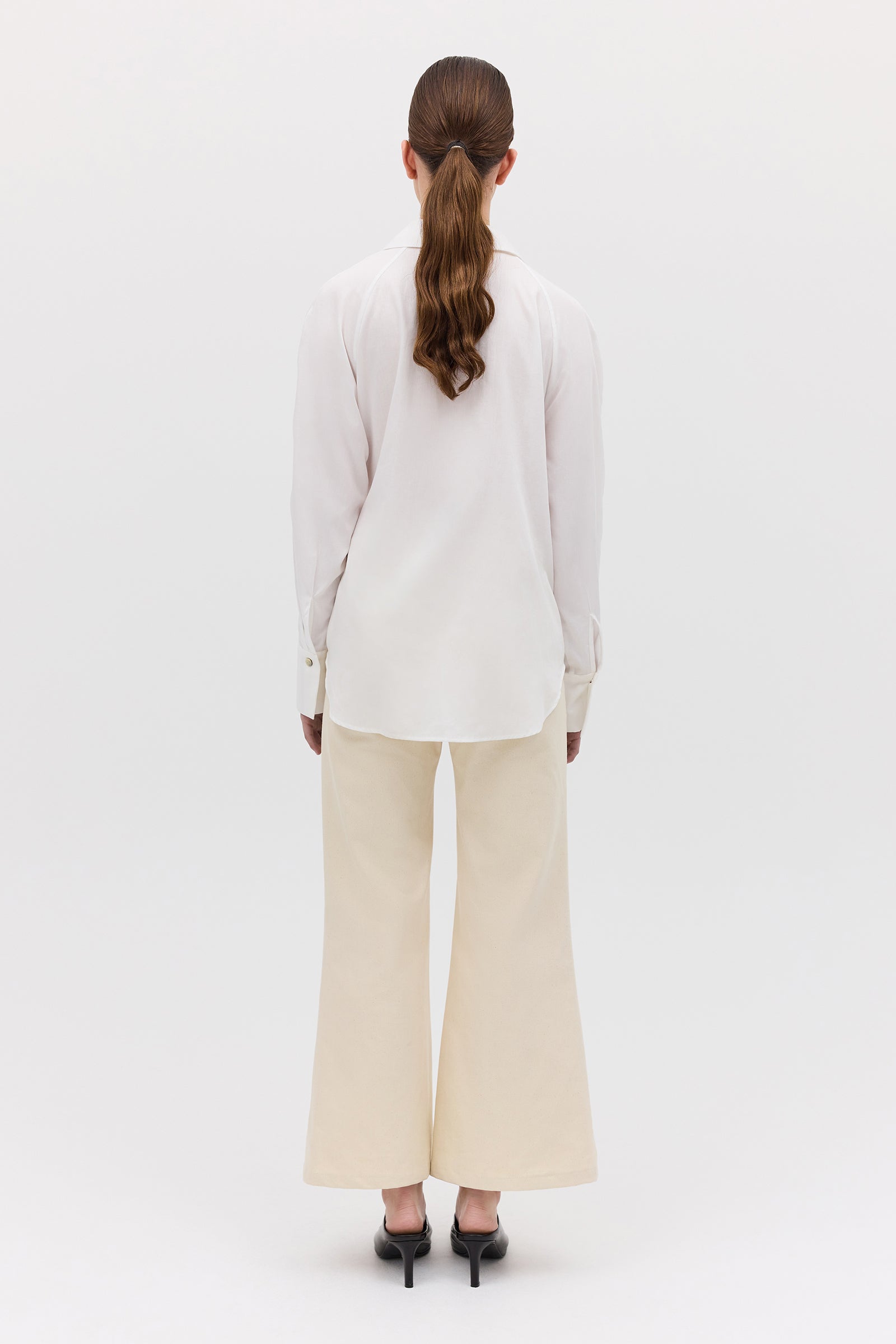 WHITE COTTON ISABELLA SHIRT