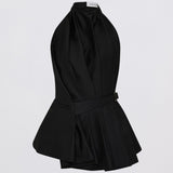 BLACK COTTON ISABELLA TOP