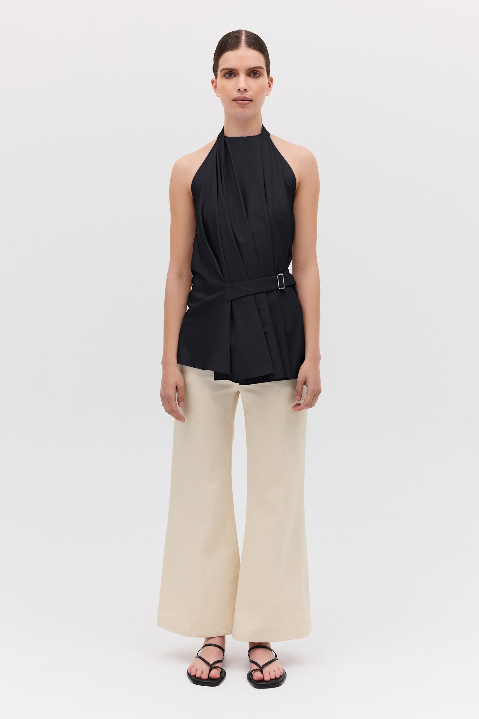 BLACK COTTON ISABELLA TOP