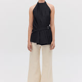 BLACK COTTON ISABELLA TOP