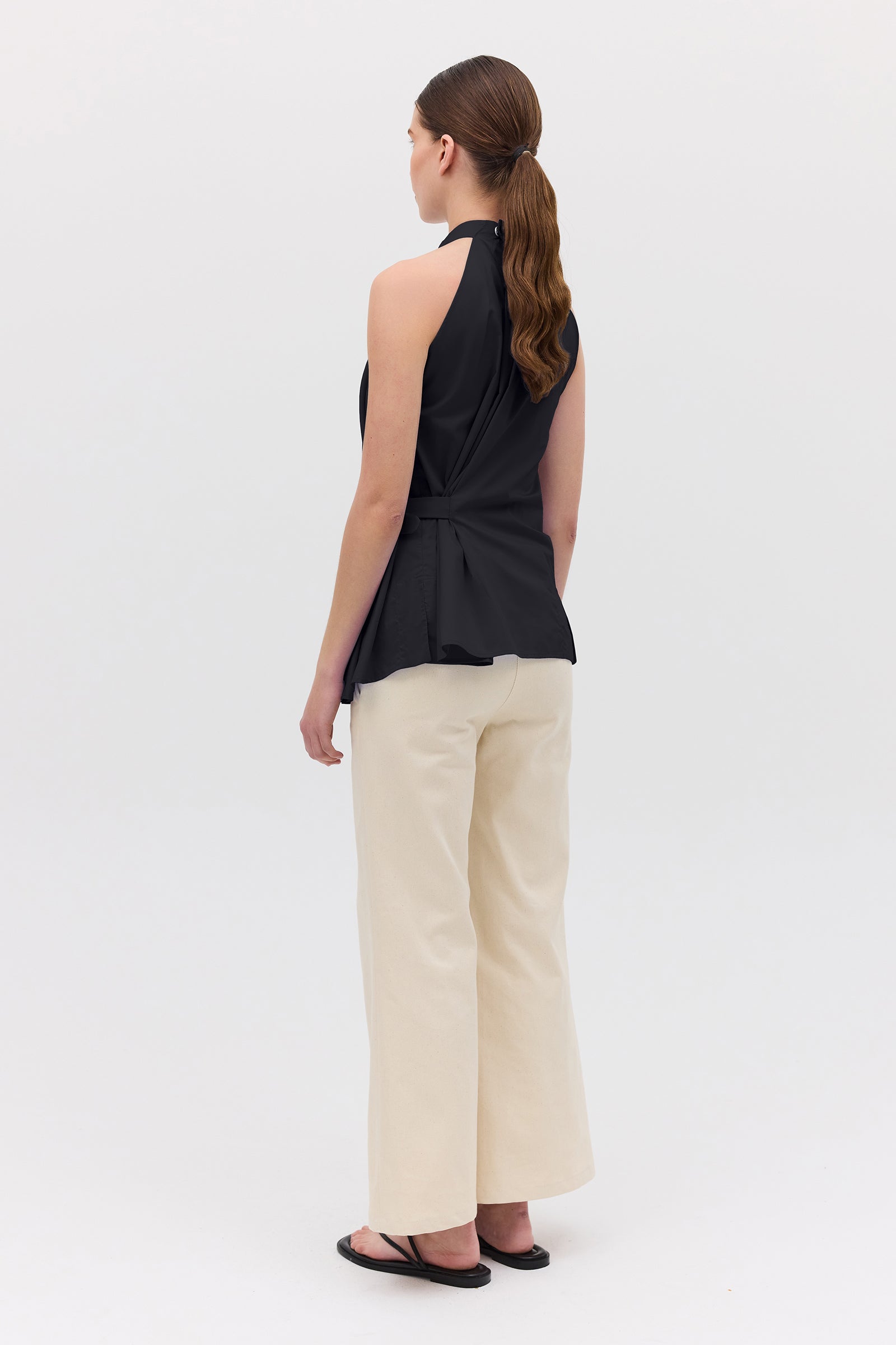 BLACK COTTON ISABELLA TOP