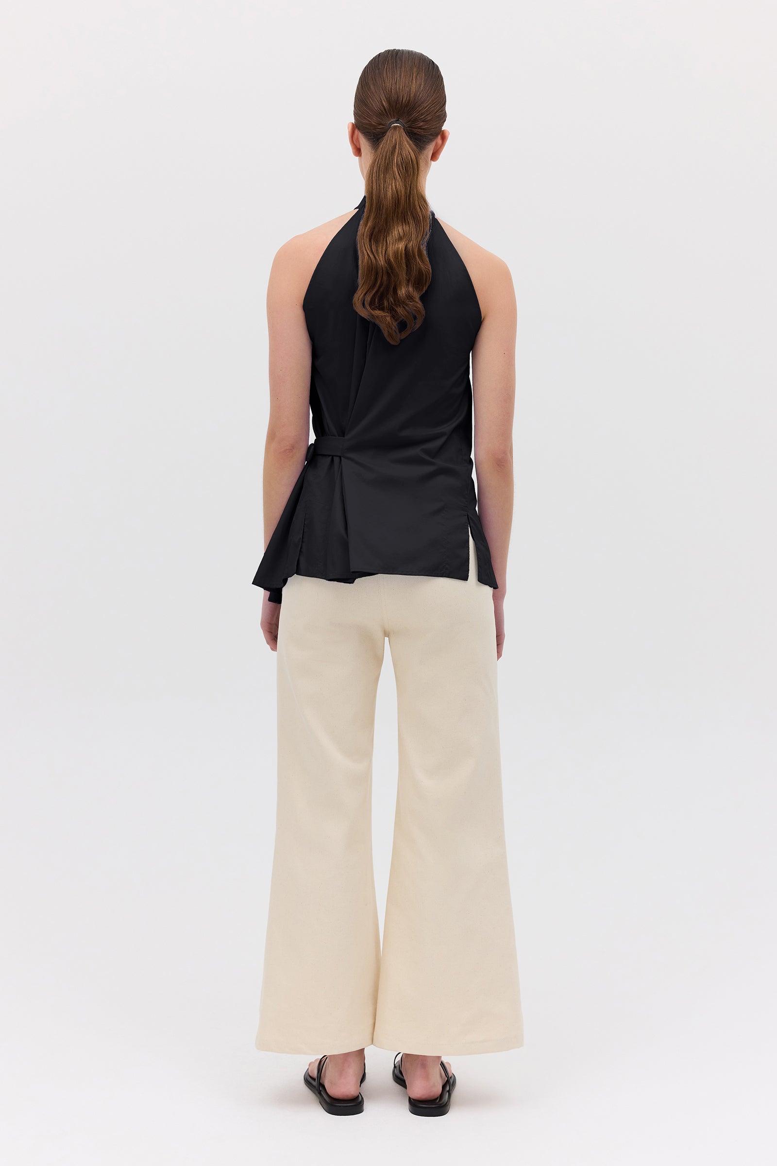 BLACK COTTON ISABELLA TOP